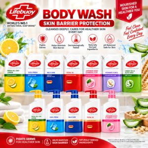 🧴Lifebuoy Body Wash | Refill 800ml & Pump Bottle | Lemon Fresh,Cool Fresh,Total 10,Mild Care,Yoghurt