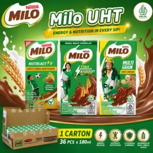 🌸 [ 36 x 180ml ] MILO UHT Chocolate Malt Packet Drink | Ready To Drink Choco Banana | Choco Cereal
