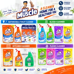 🧽Mr. Muscle Cleaner 500~1440ml | Mr Muscle Floor, Kitchen, Toilet & Bathroom, Glass Cleaner